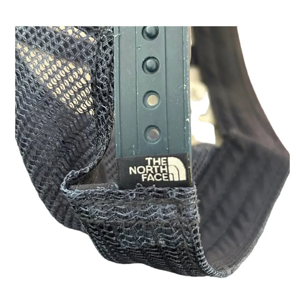The North Face Patches Trucker Hat Never Stop Exploring Red Navy One Size